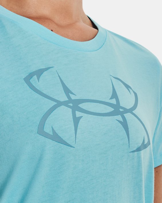 Women's UA Fish Hook Logo T-Shirt, Blue, pdpMainDesktop image number 3
